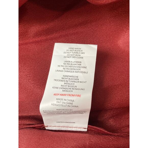 True Decadence Lena Burgundy Lace Pleated Mini Dress Sz US 8/UK 12 NWT Sheer - Picture 13 of 14